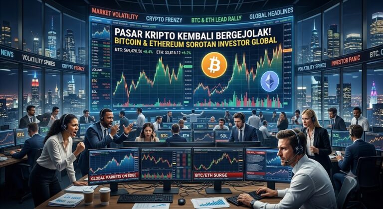 Pasar Kripto Kembali Bergejolak, Bitcoin dan Ethereum Jadi Sorotan Investor Global