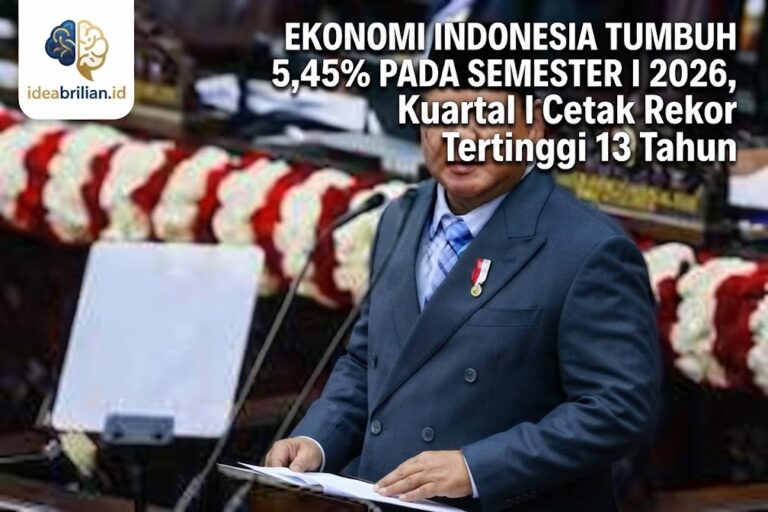 Ekonomi Indonesia Tumbuh 5,45% pada Semester I 2026, Kuartal I Cetak Rekor Tertinggi 13 Tahun
