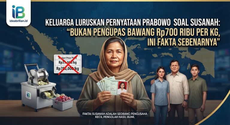 Keluarga Luruskan Pernyataan Prabowo soal Susanah: Bukan Pengupas Bawang Rp700 Ribu per Kg, Ini Fakta Sebenarnya