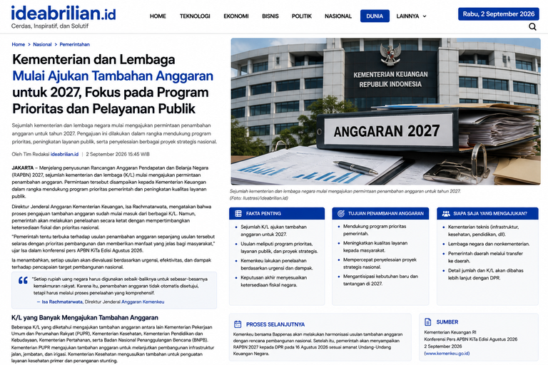 Anggaran 2027 Memanas! Sejumlah Kementerian Minta Tambahan Dana, Pemerintah Seleksi Ketat